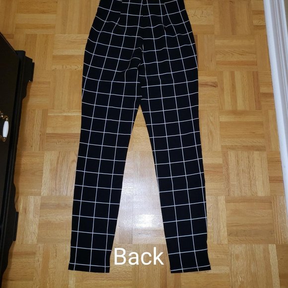 Black and White Square Dress Pants - Revamped (Urban Planet) - Picture 3 of 4